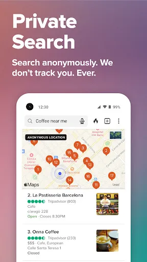 Скриншот 2 — DuckDuckGo Browser, Search, AI