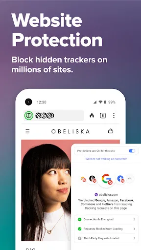 Скриншот 3 — DuckDuckGo Browser, Search, AI