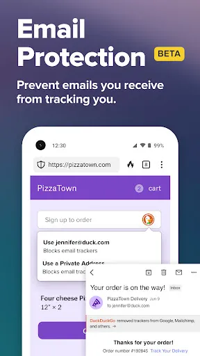 Скриншот 4 — DuckDuckGo Browser, Search, AI