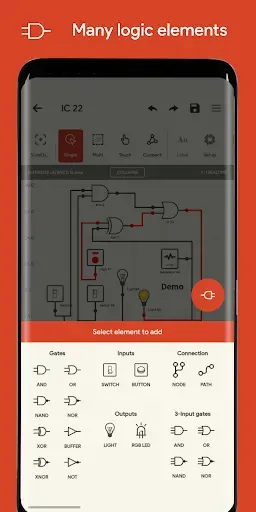 Скриншот 3 — Симулятор Логической Схемы Pro