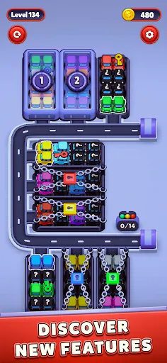 Скриншот 2 — Car Sort: Color Puzzle