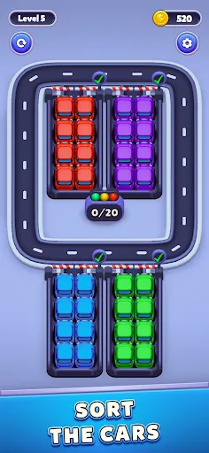 Скриншот 5 — Car Sort: Color Puzzle