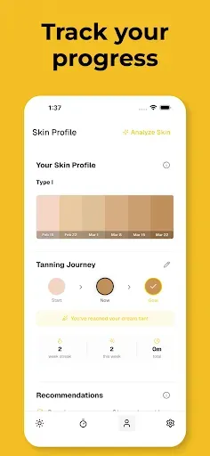 Скриншот 5 — UV Tan: Tanning & Sun Tracker