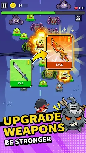Скриншот 4 — Zombie Bag： Backpack Survivor