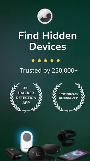 Скриншот 1 — Tracker Detect: AirTag Scanner