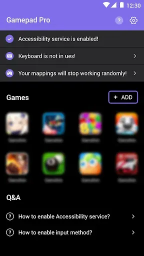 Скриншот 1 — Gamepad Pro