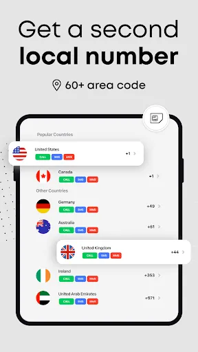 Скриншот 6 — Второй номер телефона DoCall