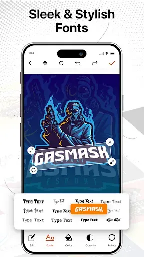 Скриншот 5 — создание логотипа и дизайнер