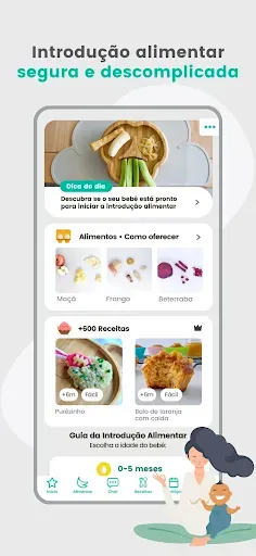 Скриншот 1 — BLW Brasil - Comida para bebê