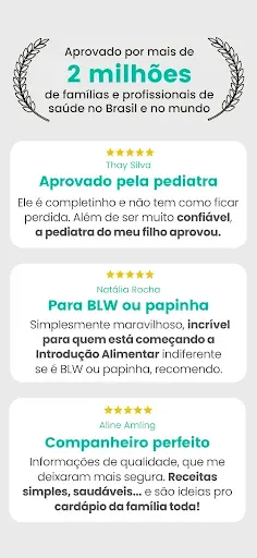 Скриншот 2 — BLW Brasil - Comida para bebê