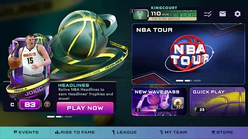 Скриншот 4 — EA SPORTS™NBA Live Mobile Beta