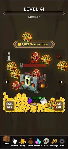 Скриншот 2 — Treasure Chest Clicker - Idle
