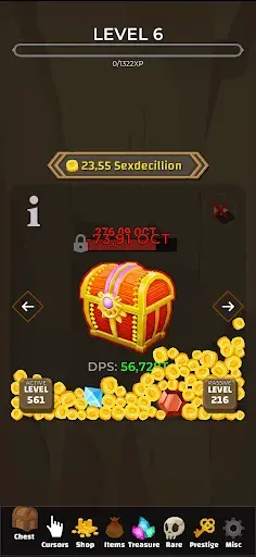 Скриншот 6 — Treasure Chest Clicker - Idle