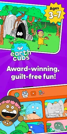 Скриншот 1 — Earth Cubs: Play, Watch, Learn