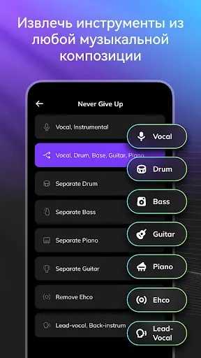 Скриншот 2 — AI Vocal Remover - MusicLab