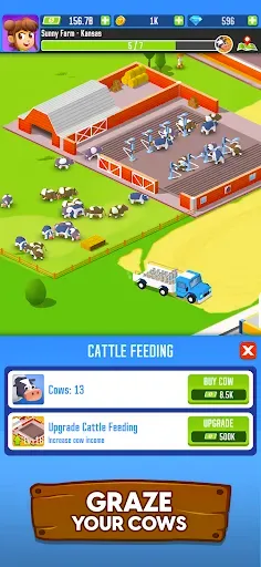Скриншот 2 — Milk Farm Tycoon