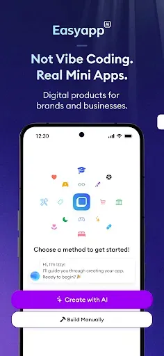 Скриншот 1 — Easyapp.ai - Mini App Maker