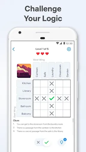Скриншот 1 — Logic Puzzles - Brain Riddles