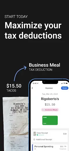 Скриншот 2 — Receipt Scanner: Easy Expense