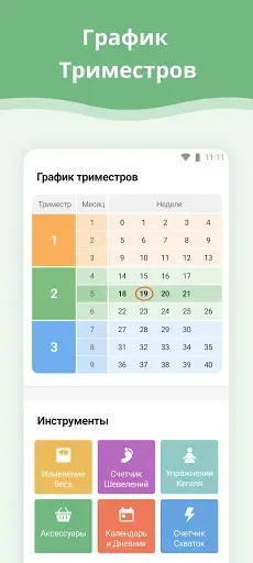 Скриншот 7 — Календарь беременности