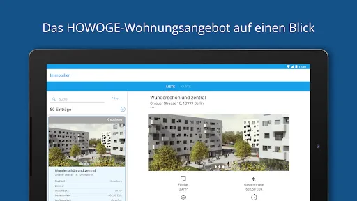 Скриншот 6 — HOWOGE Wohnungssuche