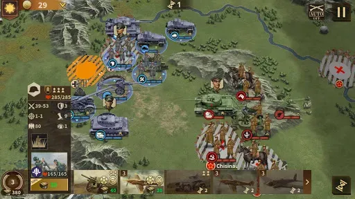 Скриншот 1 — Glory of Generals 3 - WW2 SLG