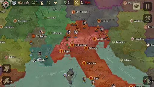 Скриншот 1 — Great Conqueror: Rome War Game