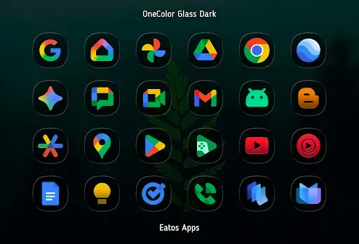 Скриншот 8 — OneColor GlassDark - Icon Pack