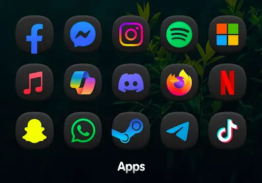 Скриншот 8 — OneDark 3D - Icon Pack