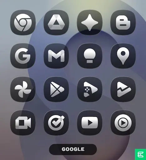 Скриншот 6 — OneGlass (Dark) - Icon Pack