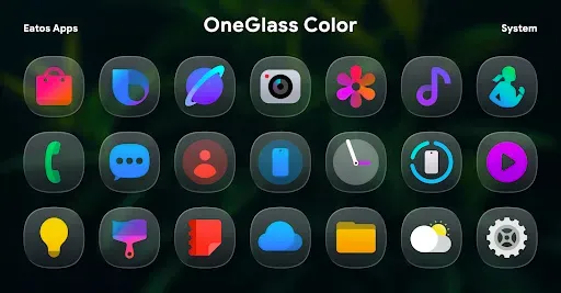 Скриншот 4 — OneGlass 8 (Color) - Icon Pack