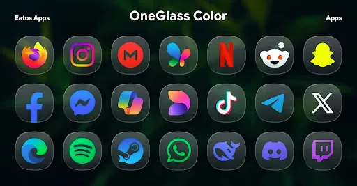 Скриншот 6 — OneGlass 8 (Color) - Icon Pack