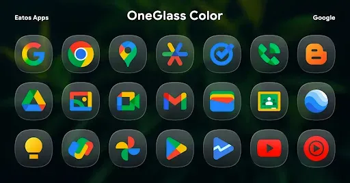 Скриншот 8 — OneGlass 8 (Color) - Icon Pack