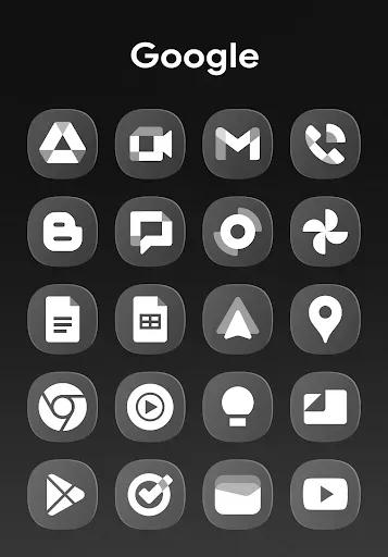Скриншот 2 — OneGlass 8 - Icon Pack