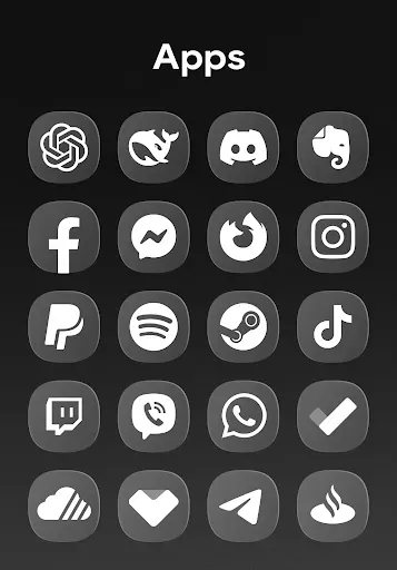 Скриншот 3 — OneGlass 8 - Icon Pack