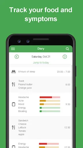 Скриншот 1 — Eat Smart Kiwi: Food Diary