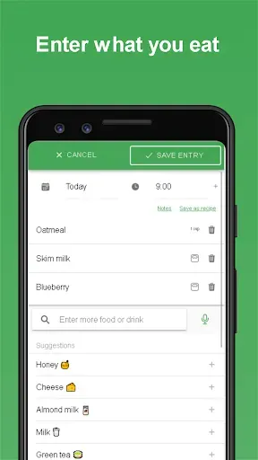 Скриншот 3 — Eat Smart Kiwi: Food Diary