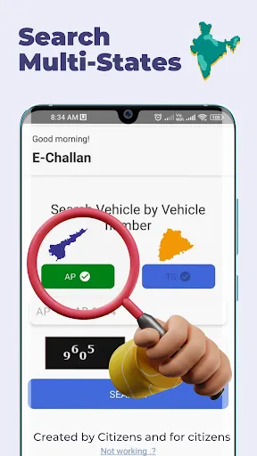 Скриншот 2 — E Challan App: Traffic Fines