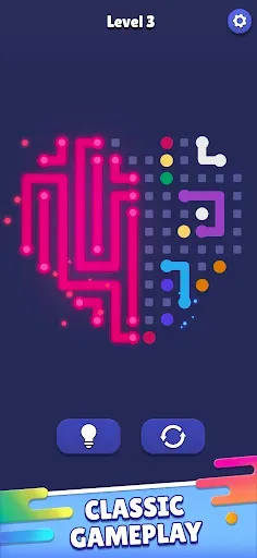 Скриншот 1 — Dot Paint - ASMR Flow Puzzle