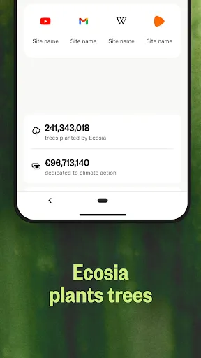 Скриншот 2 — Ecosia: Search to plant trees