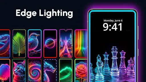 Скриншот 1 — Edge Lighting Color wallpapers