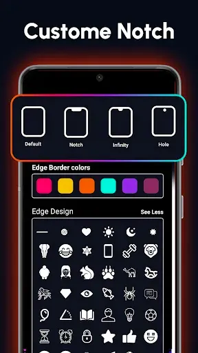Скриншот 5 — Edge Lighting Color wallpapers