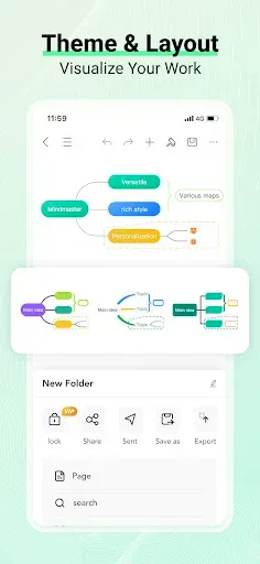 Скриншот 5 — EdrawMind: AI Mind map & Notes