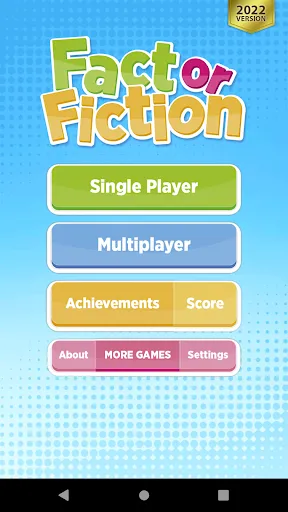 Скриншот 1 — Fact Or Fiction Quiz