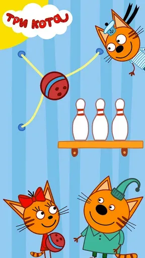 Скриншот 1 — Три кота. игры для детей