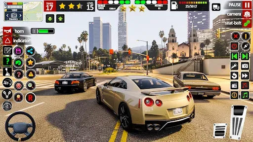 Скриншот 4 — City Car Driving : Car Game 3D