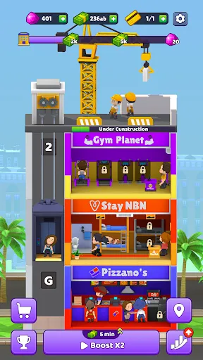 Скриншот 4 — Idle Rent Tower