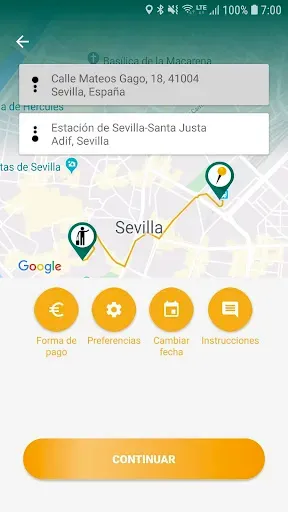 Скриншот 2 — 1Taxi! - Pide y reserva taxis
