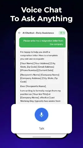 Скриншот 2 — AI Chatbot - Daily Assistance