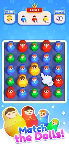 Скриншот 1 — Dolls Stack: Match & Merge!
